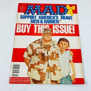 MAD Magazine Vintage Sept 1991 Support America's Brave Men & Women